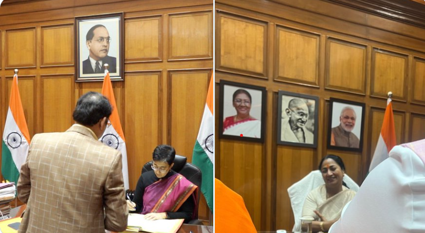 Dehli CMO ambedkar controversy