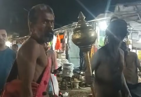 dalit hurled naga sadhus