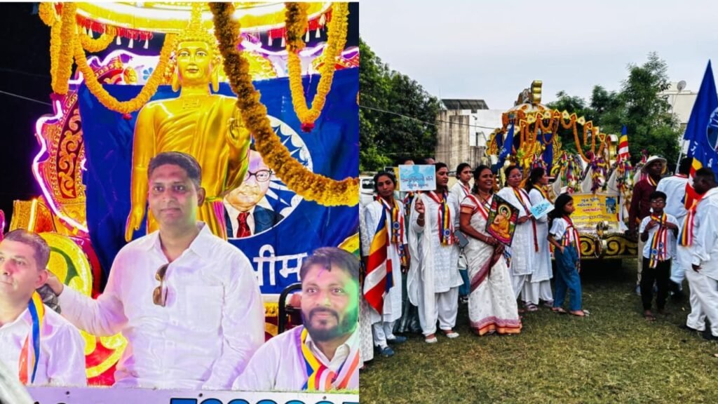 dhamma charika held at godhra on the occasion of buddha Purnima