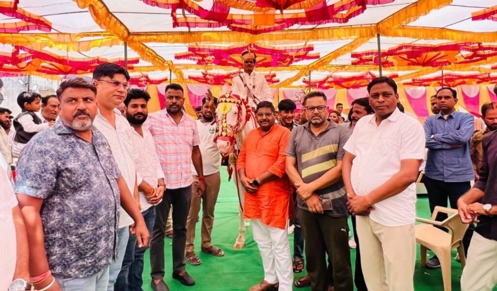 procession of dalit groom