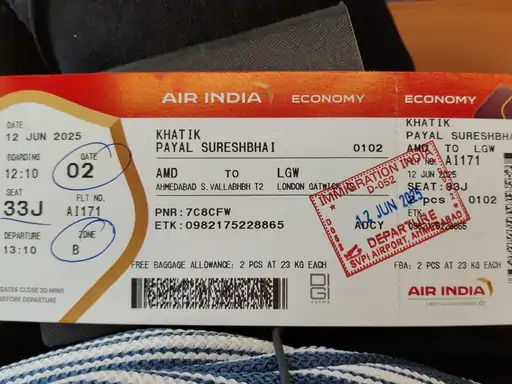 dalit girls died ahmedabad plane crash 
