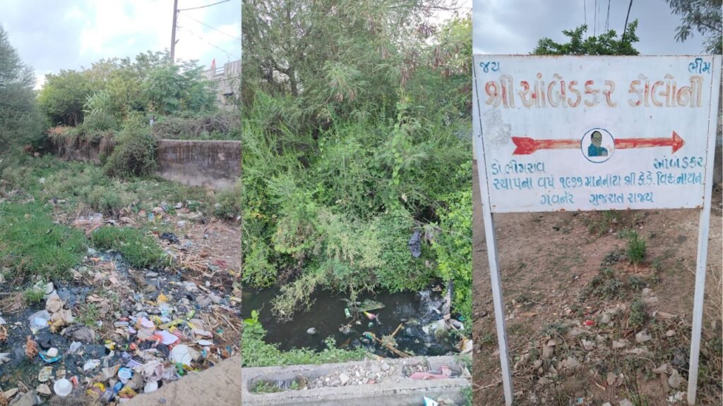 amreli upper castes diverted sewage water into dalit colony