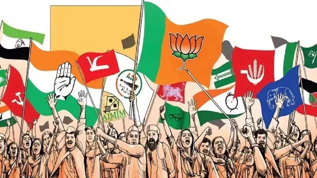 How many national parties are there in India in 2025