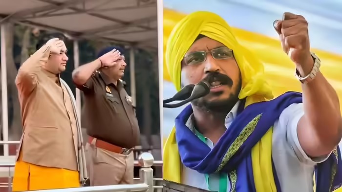 guard of honour to Pundarik Goswami