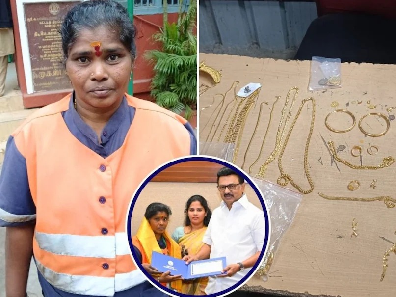 Padma a female cleaner in Chennai