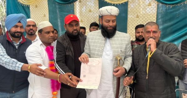 Muslim donates land build a temple