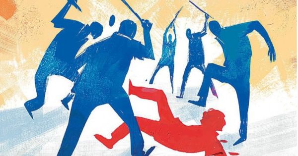 Dalit woman sarpanchs husband beaten up