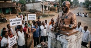 Dr. Ambedkars statue vandalized