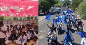 A procession was taken out from Dhasa to Dhola