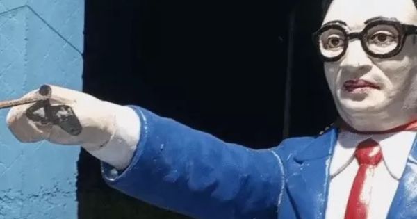 BJP leader vandalizes Dr Ambedkars statue