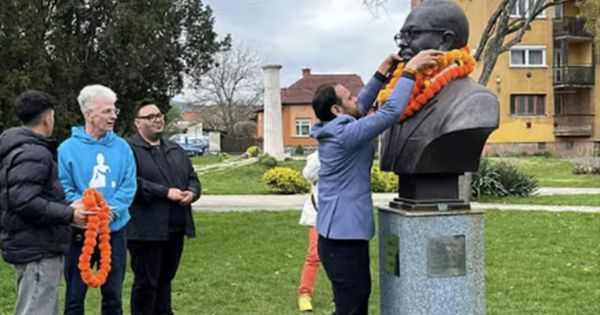 Roma community of Hungary worship Dr Ambedkar