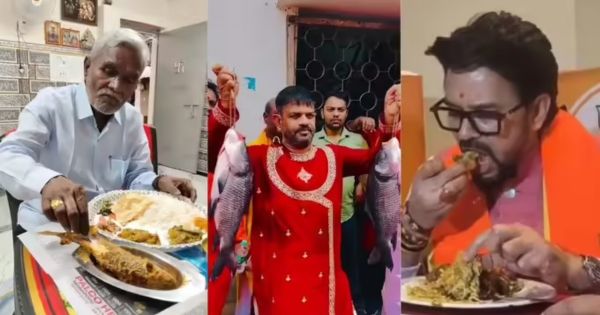 Bengal BJP eating fish