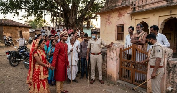 Dalit groom not allowed to enter temple