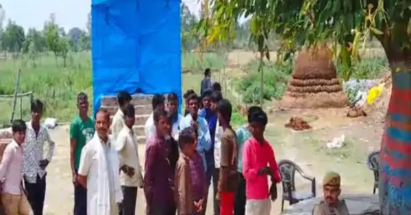 Casteists vandalize Dr Ambedkars statue