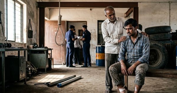 Karjan MLA Akshay Patels son beats up tribal driver - AI Image