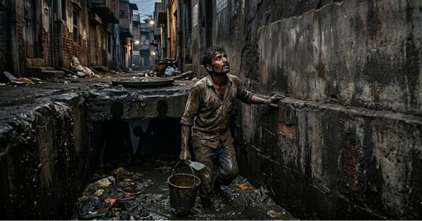 36-sanitation-workers-die-in-3-months-due-to-manual-scavenging AI Image