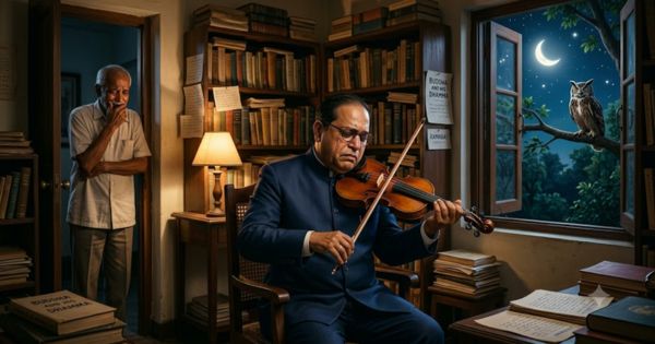 Dr Ambedkar play the violin
