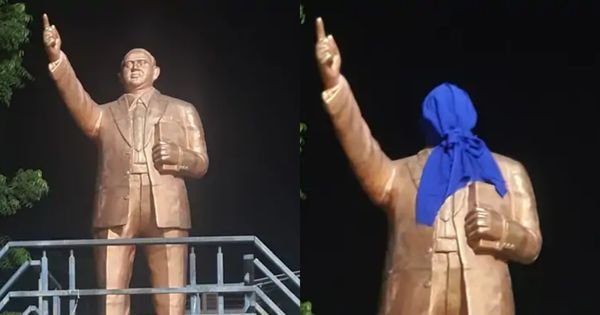 Glasses from Dr Ambedkars statue stolen in Wadali
