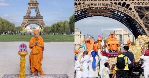 baps eiffel tower controversy paris protest